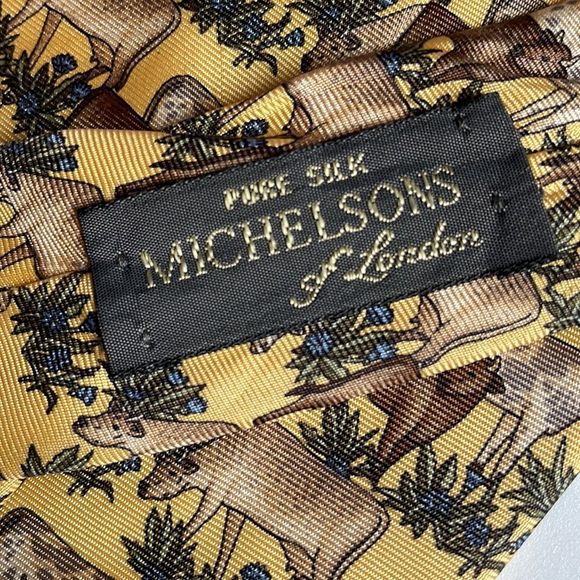 Michelsons of London pure silk cows in field tie when your cowboy needs a tie - Picture 5 of 5
